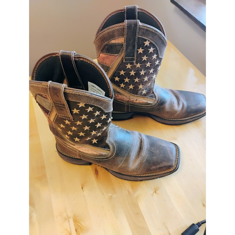 Cody James Men's ASE7 Star Lite Performance Mid-Calf Western Boots 9D Square Toe
